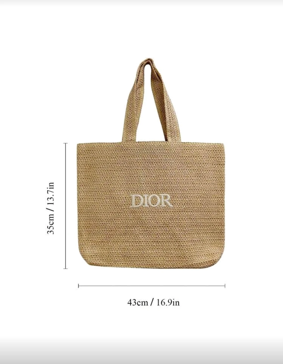 Dior Straw Tote Bag - photo 2