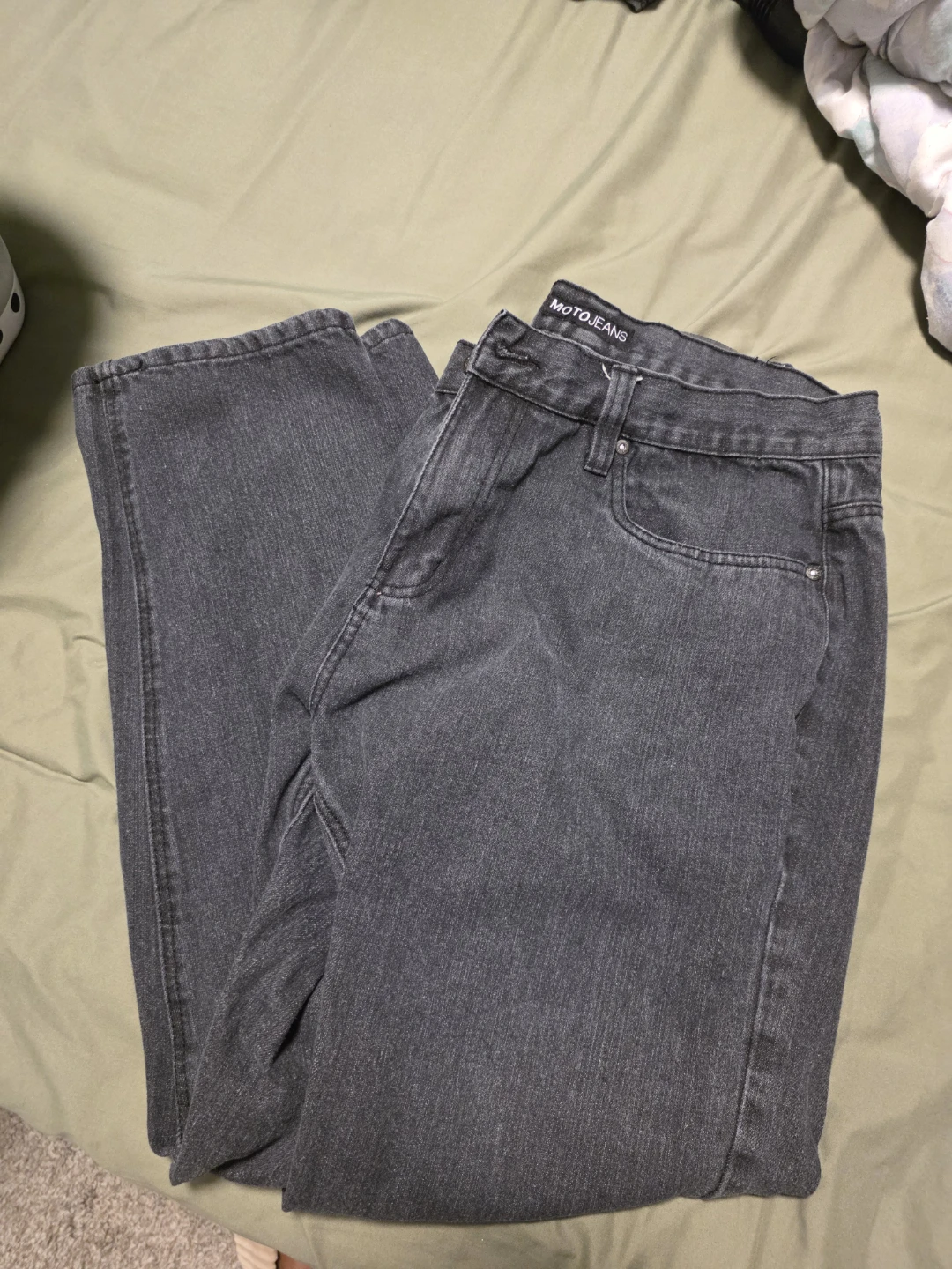 Moto Jeans Charcoal Grey Denim Pants