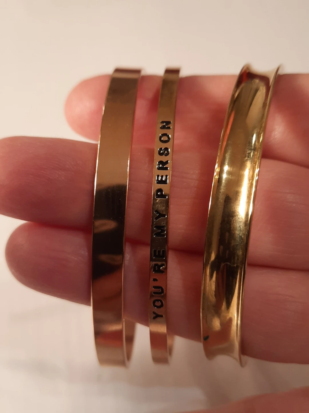 3 gold plated bracelets - photo 2
