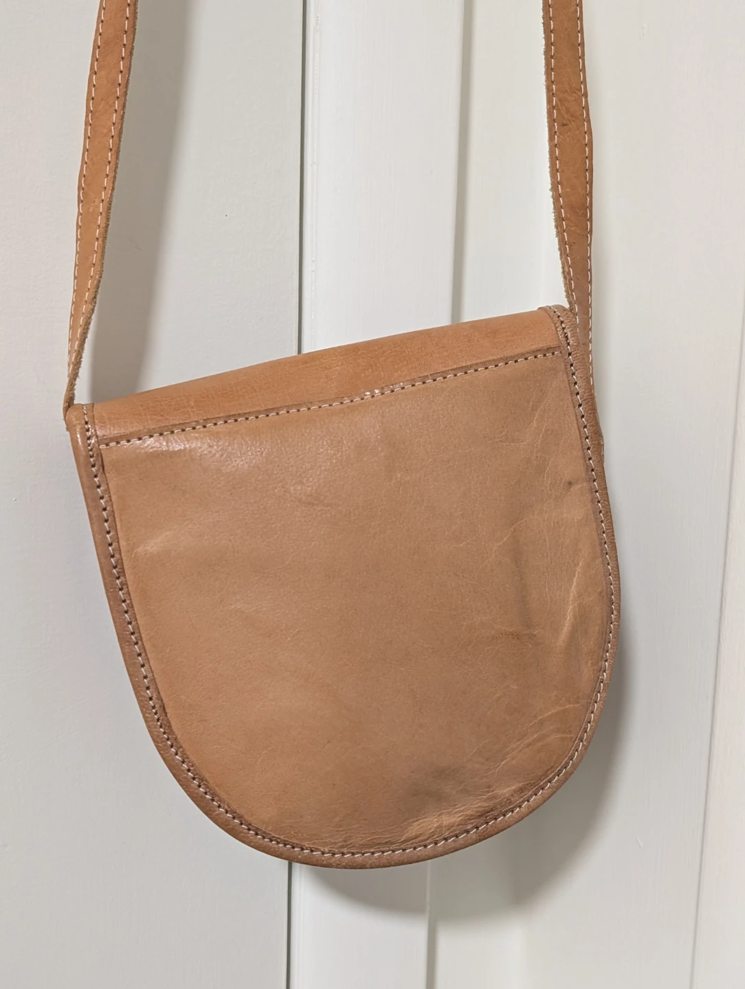 Tan Leather Saddle Bag - photo 3