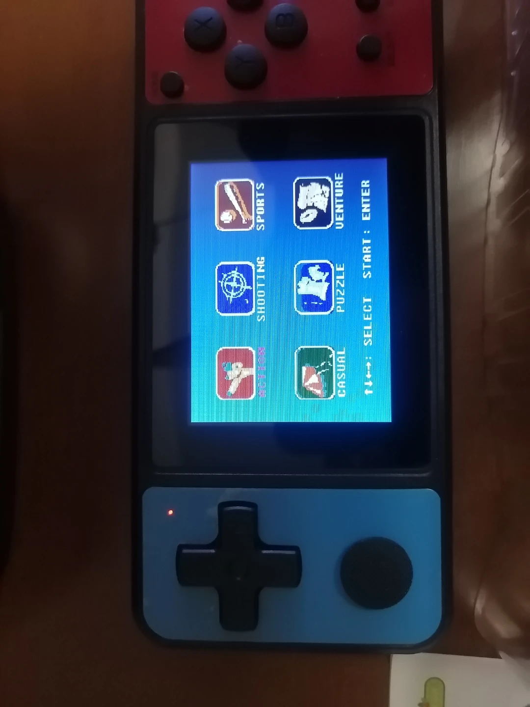 Handheld Game Console GB-867 - Blue/Red
