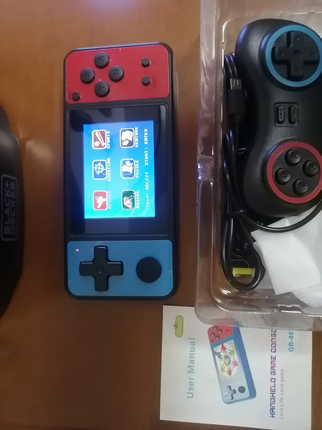 Handheld Game Console GB-867 - Blue/Red - photo 2