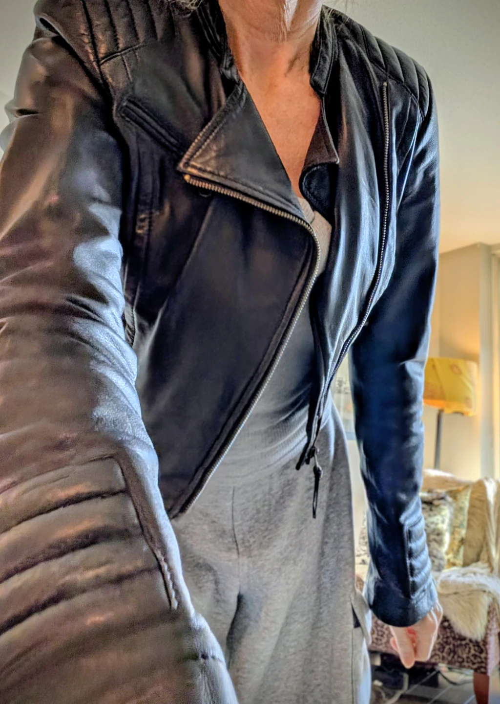 🥕Mackage Black Leather Biker Jacket - photo 2