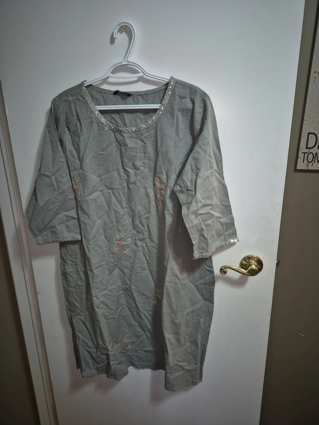 Nudic Grey Tunic Dress - Size XXL