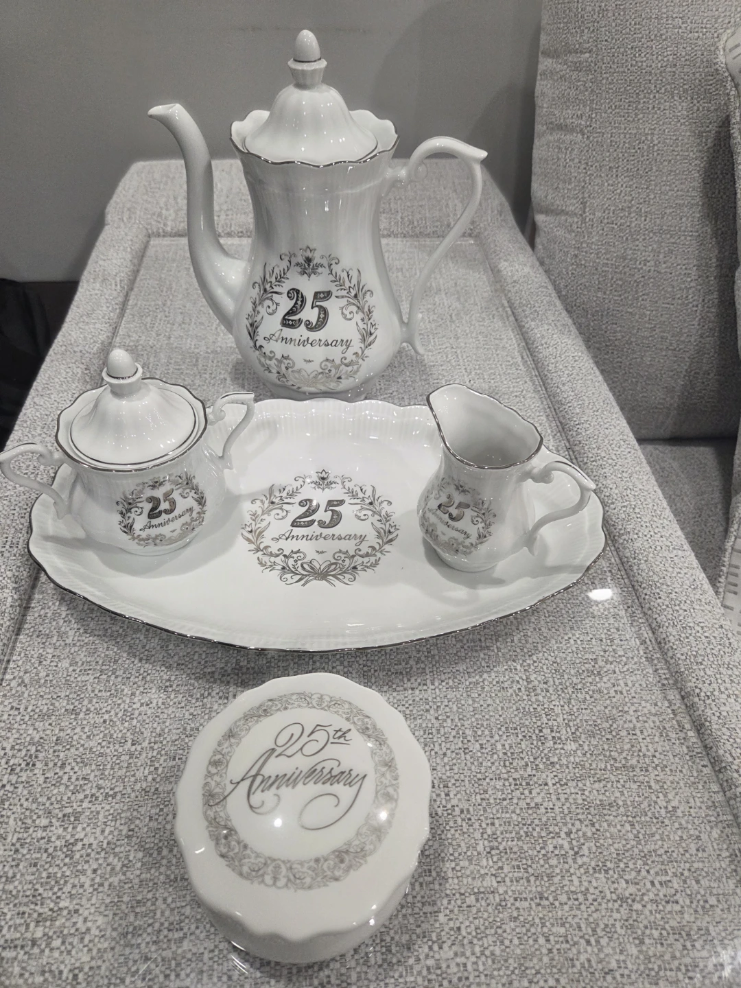 25th Anniversary Tea Set- Never Used !