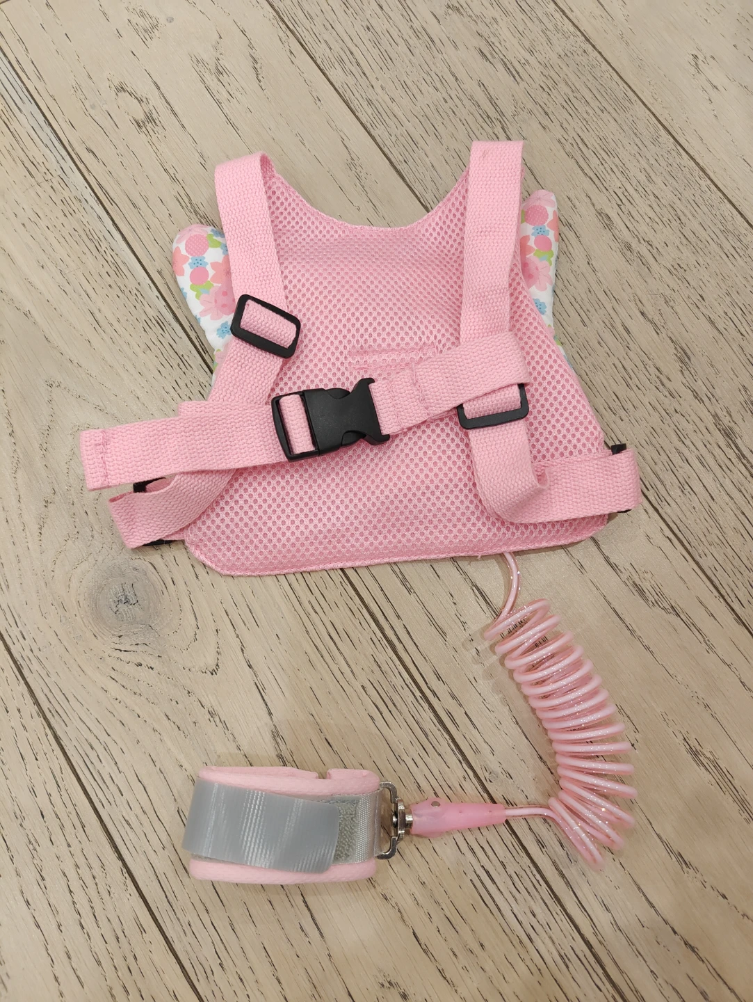 Pink Butterfly Toddler Harness with Leash