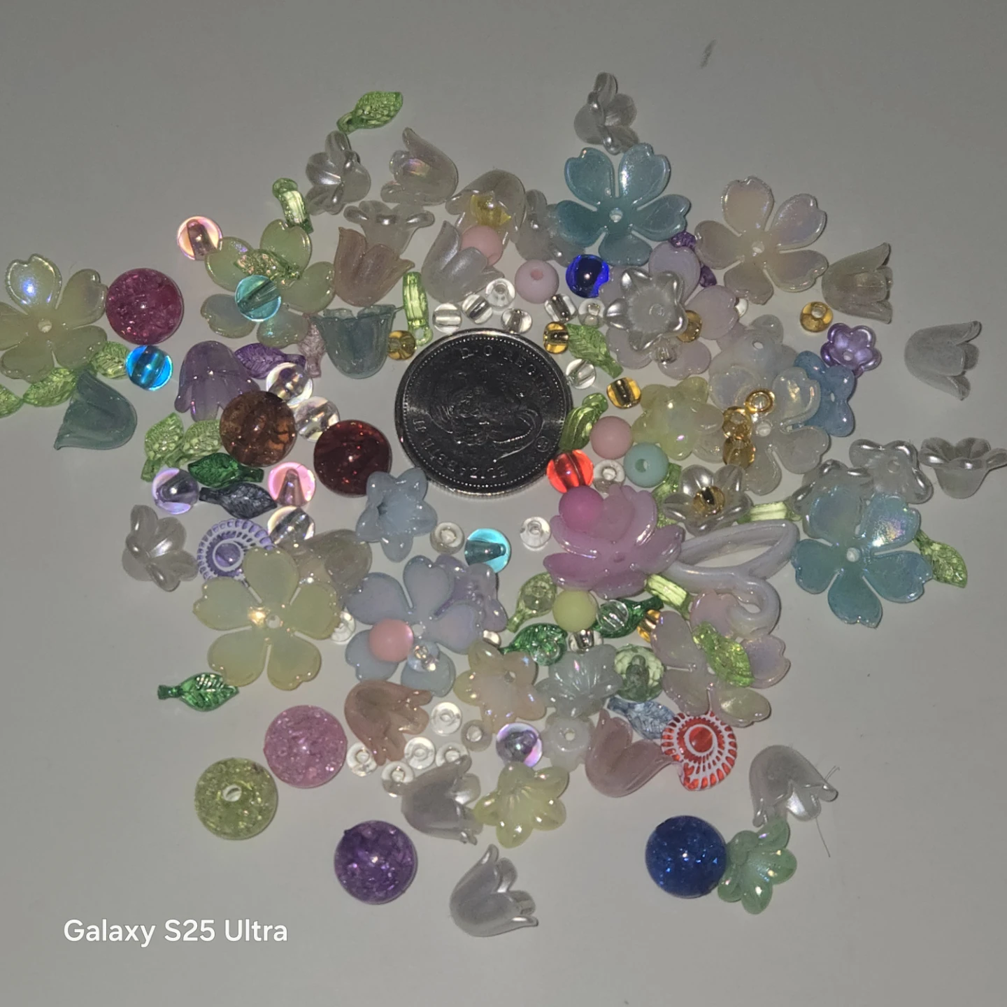 Assorted Craft Beads - Flower & Round