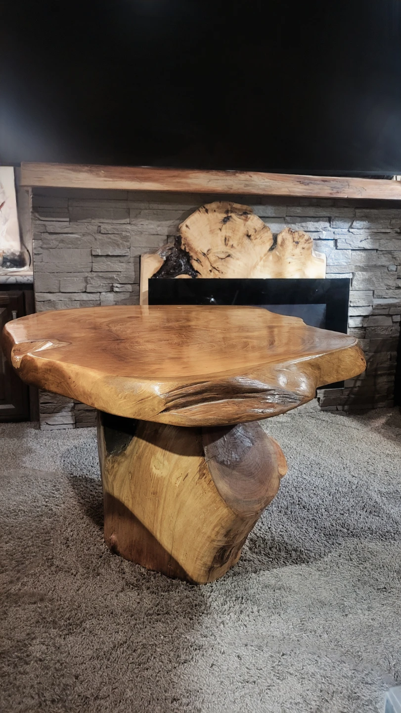 Live Edge Unique Rare Burl Wood Coffee Table - photo 2