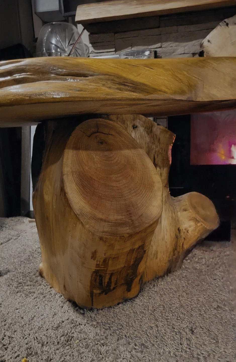 Live Edge Unique Rare Burl Wood Coffee Table - photo 3