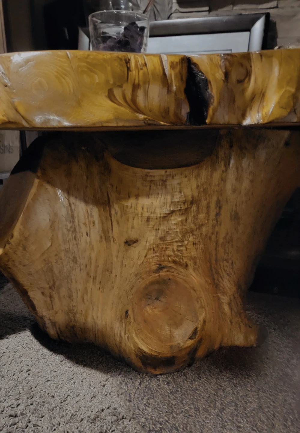 Live Edge Unique Rare Burl Wood Coffee Table - photo 4