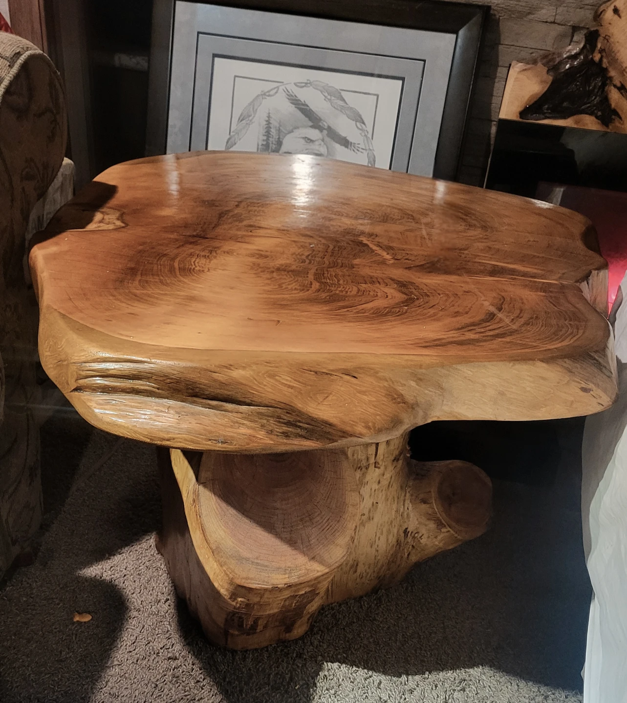Live Edge Unique Rare Burl Wood Coffee Table - photo 5