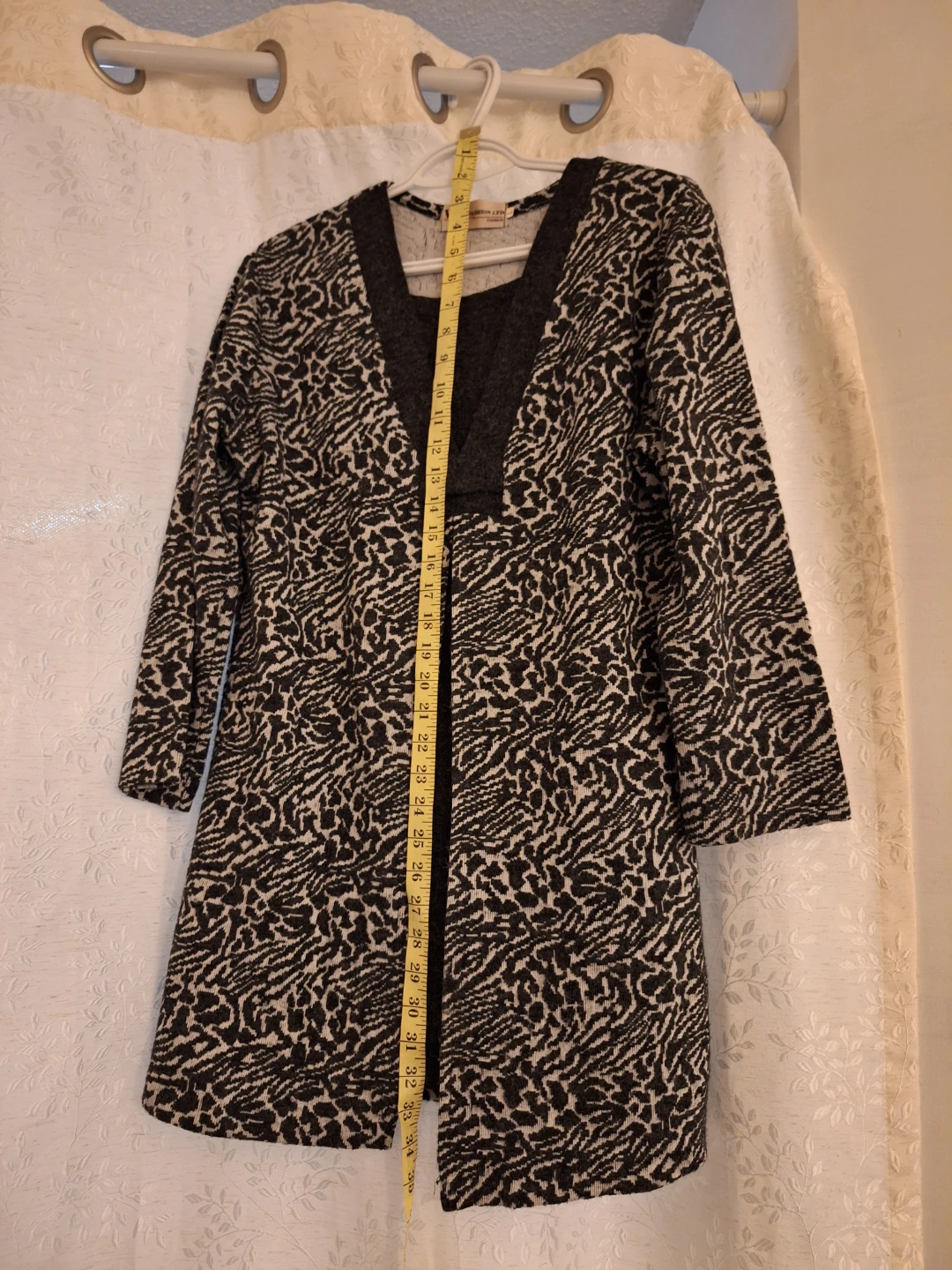 Animal Print Top, Size L