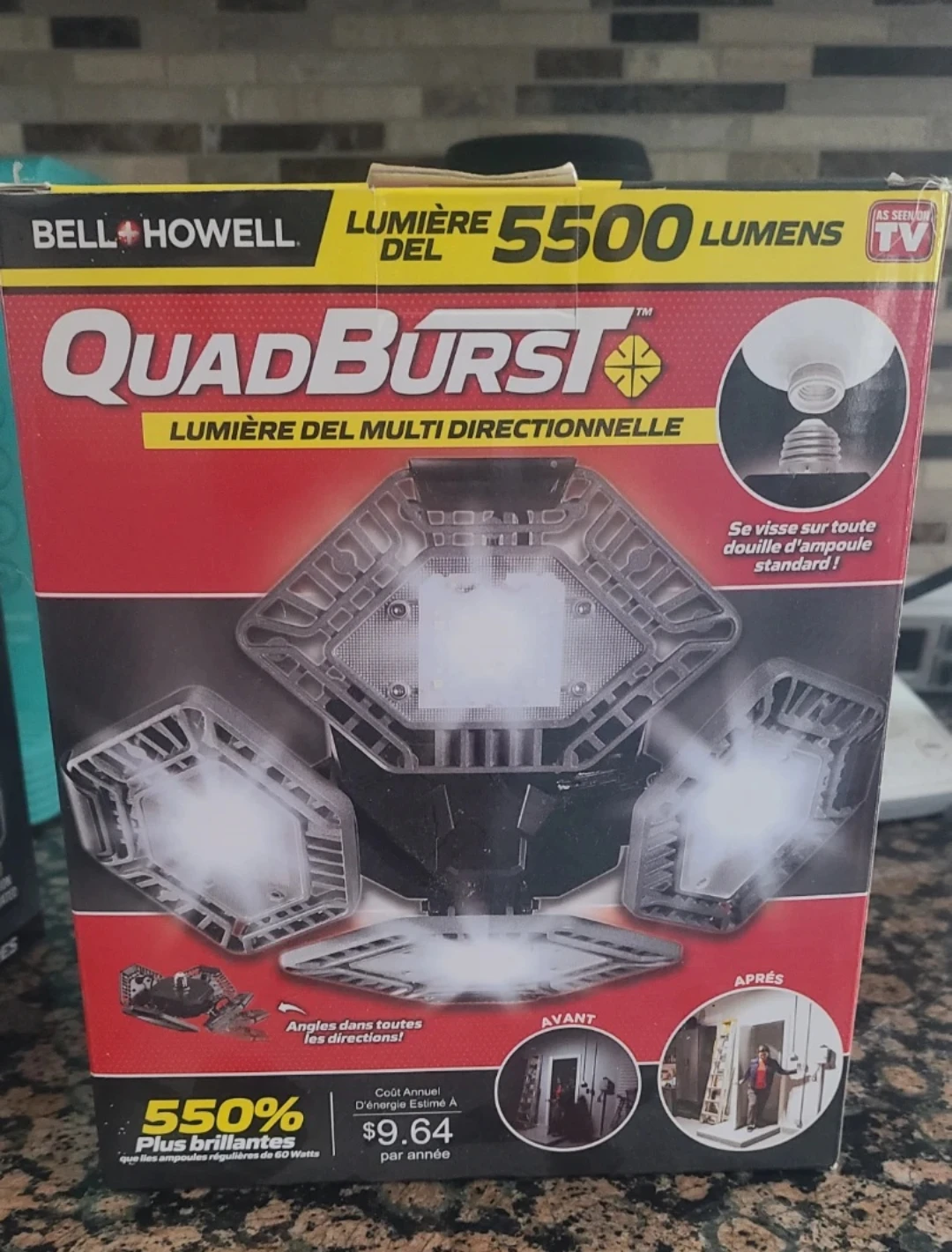 Bell+Howell QuadBurst 5500 Lumens Light