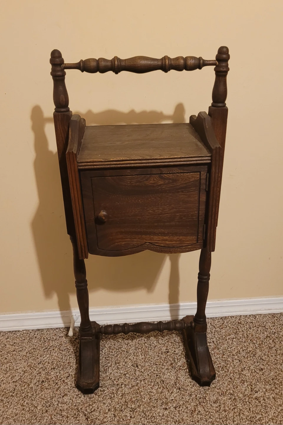 Antique Humidor Cabinet / Smoke Stand