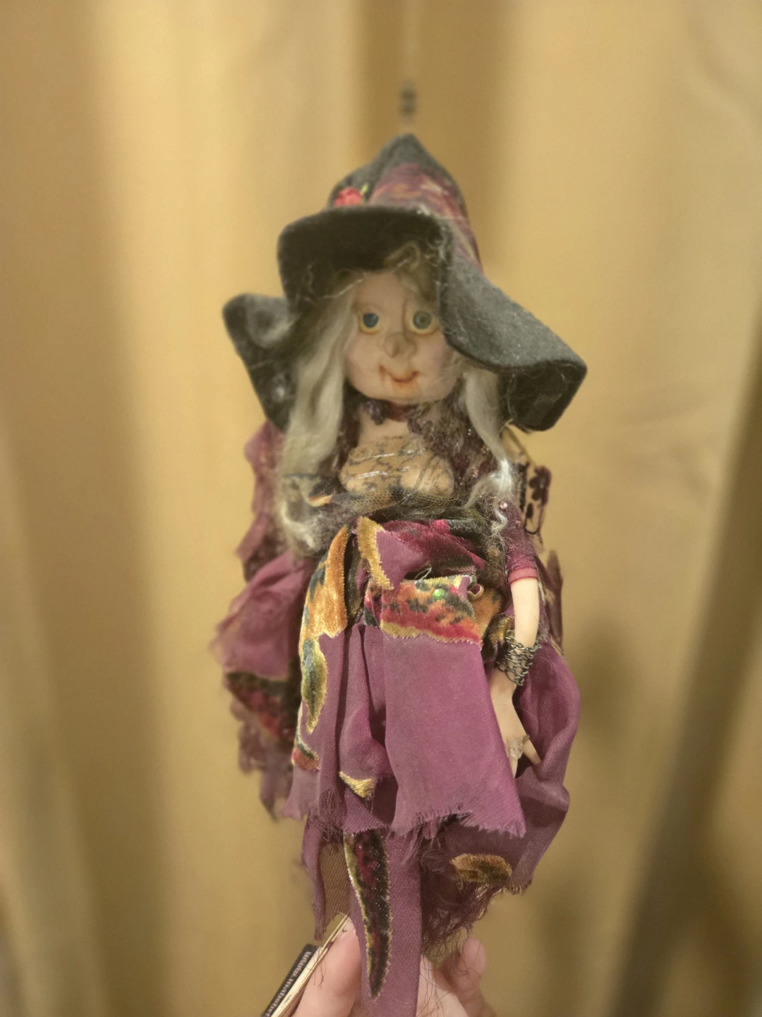 Witch Figurine with Broom - photo 2