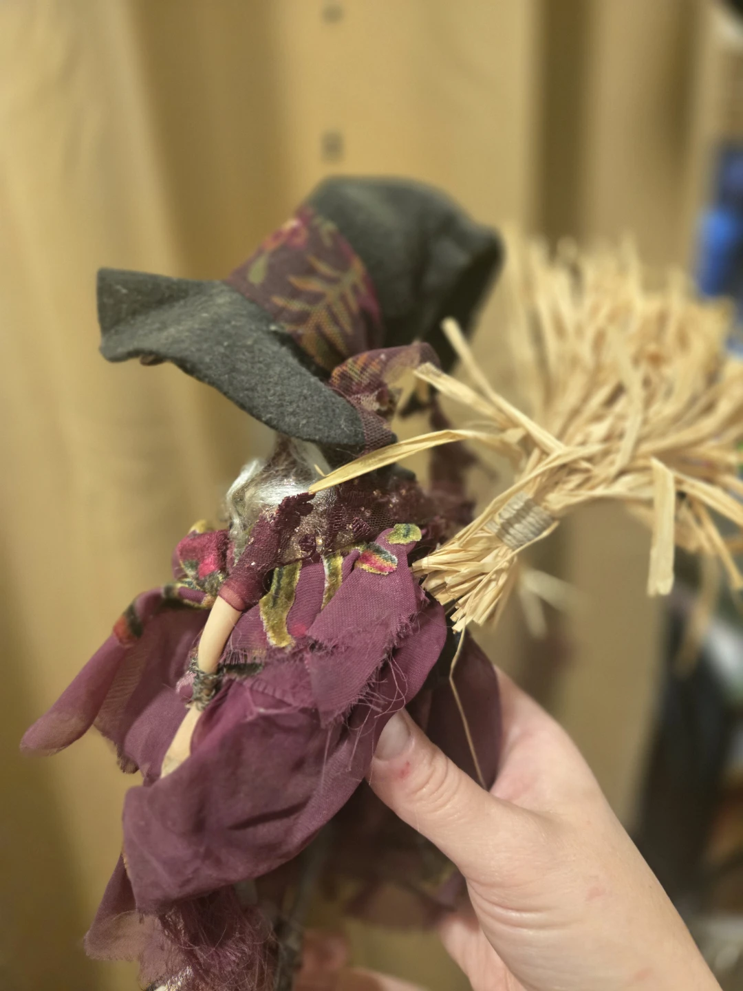 Witch Figurine with Broom - photo 3