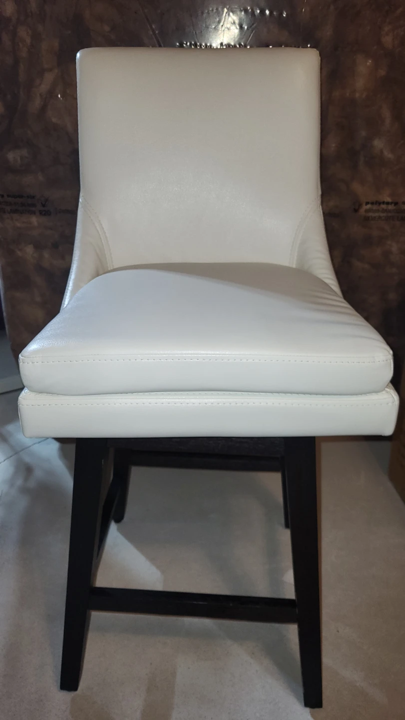 New Swivel Counter Height Stool - PU Leather Set Of 2
