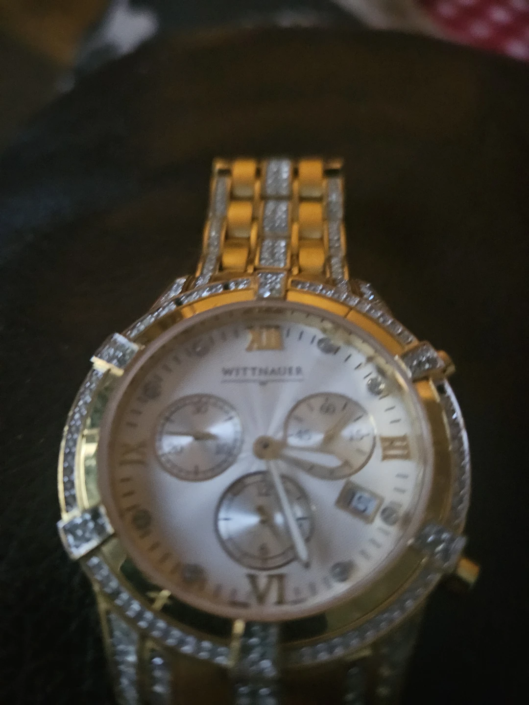 Wittnauer Diamond Gold Watch - photo 2