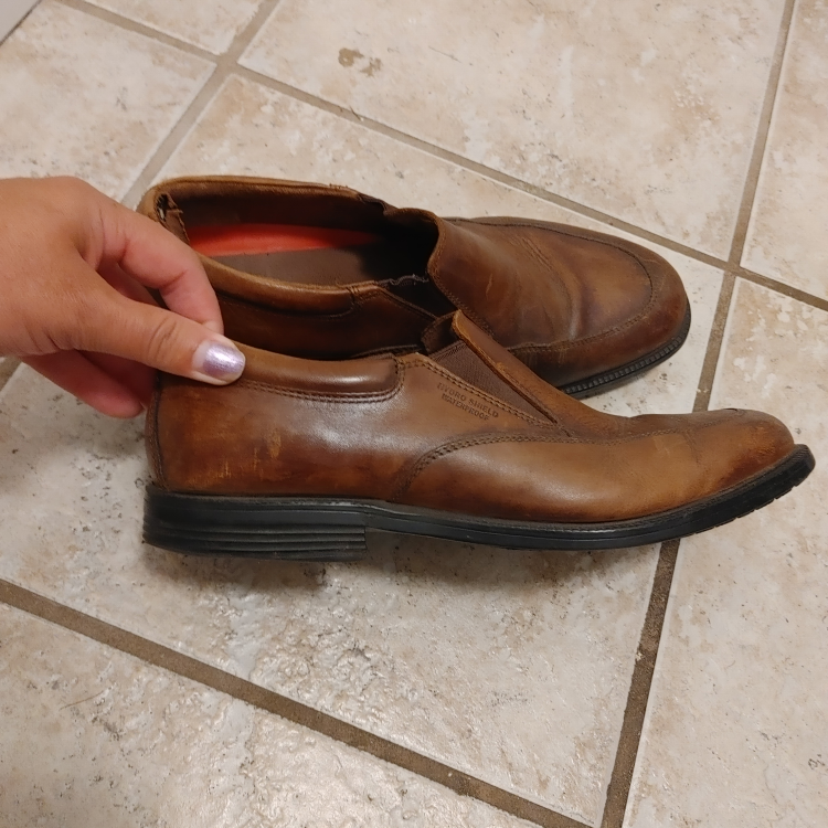 Waterproof Brown Leather Shoes  - Men's size 9