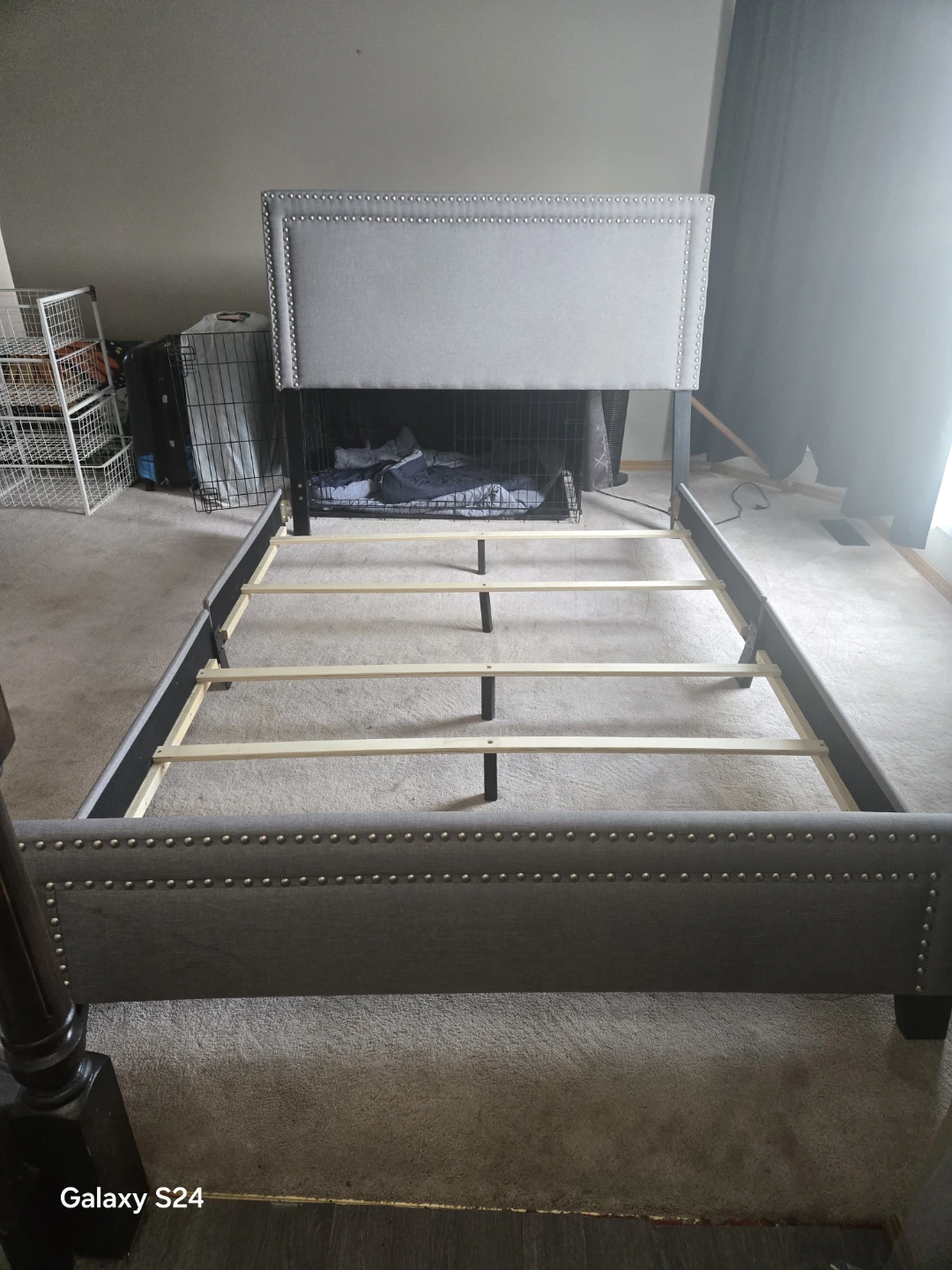 Organic Cotton Mattress & Upholstered Bed Frame
