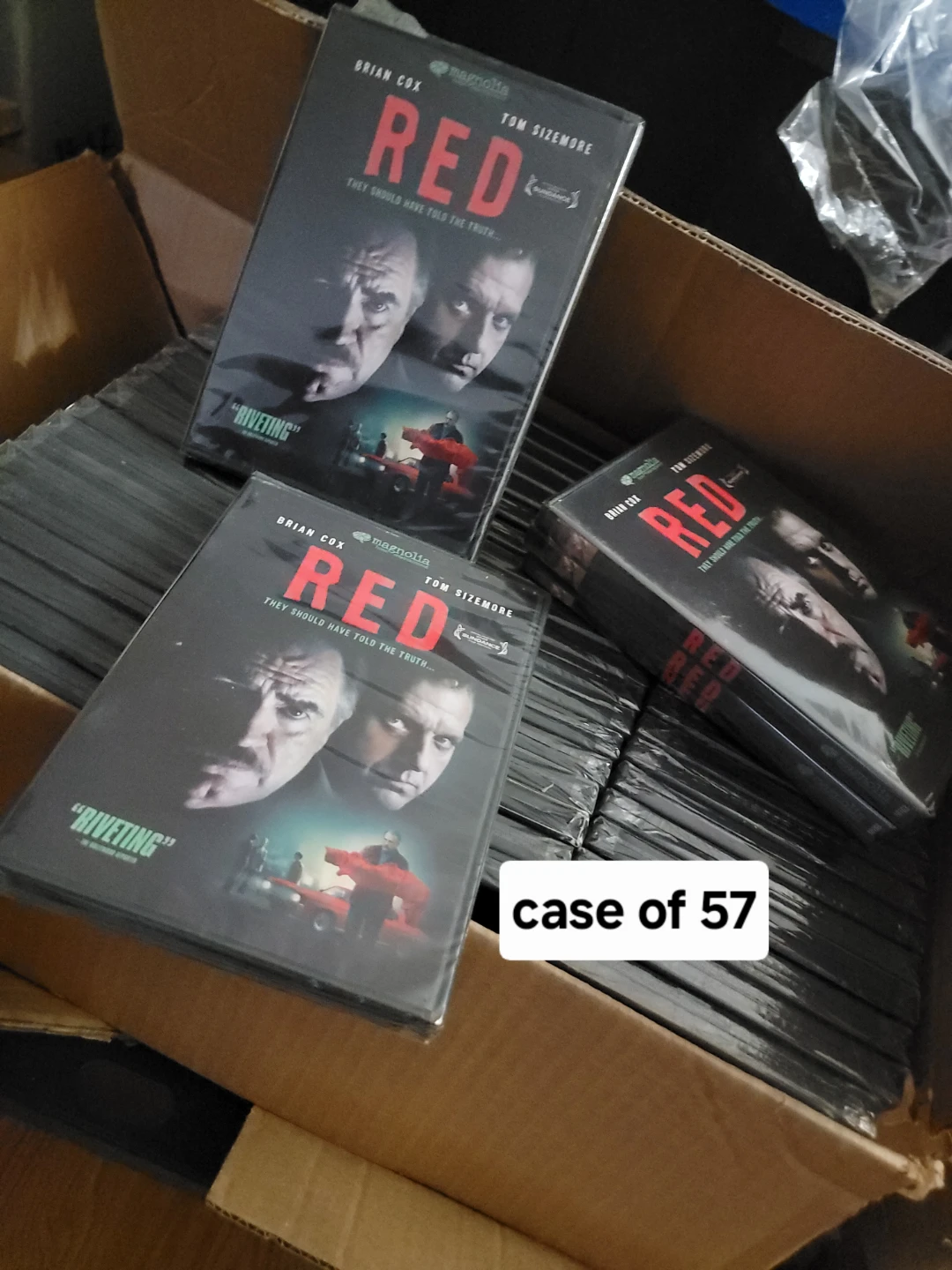 Case of 57 RED DVD starring Brian Cox and Tom Sizemore