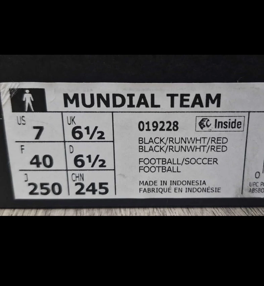 Adidas Mundial Team Turf Soccer Shoes - US 7 - photo 3