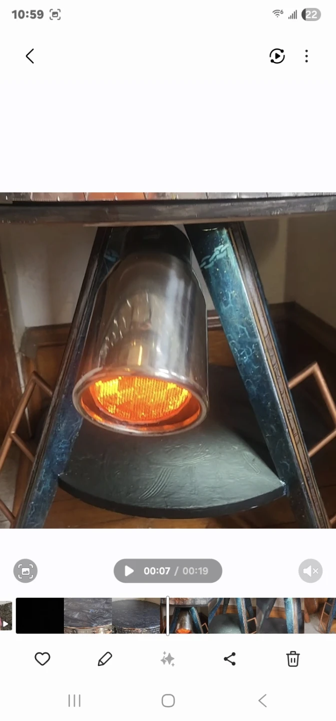 Artist reimagining of 60s MCM Sputnik Table. - photo 2