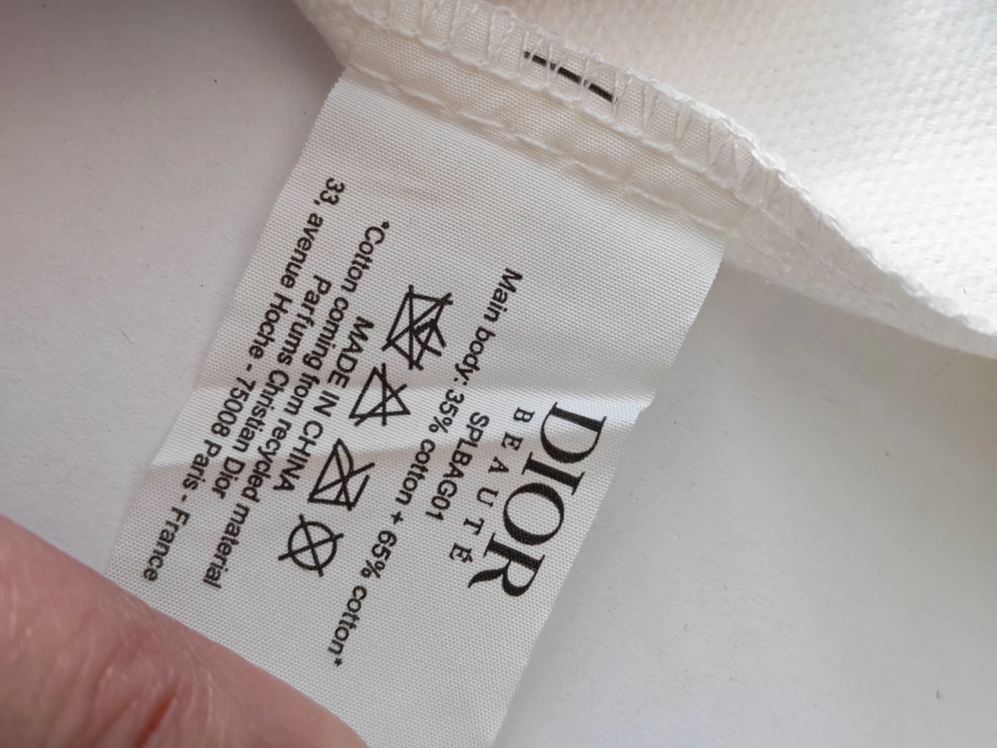 Dior Drawstring Canvas Pouch - photo 3