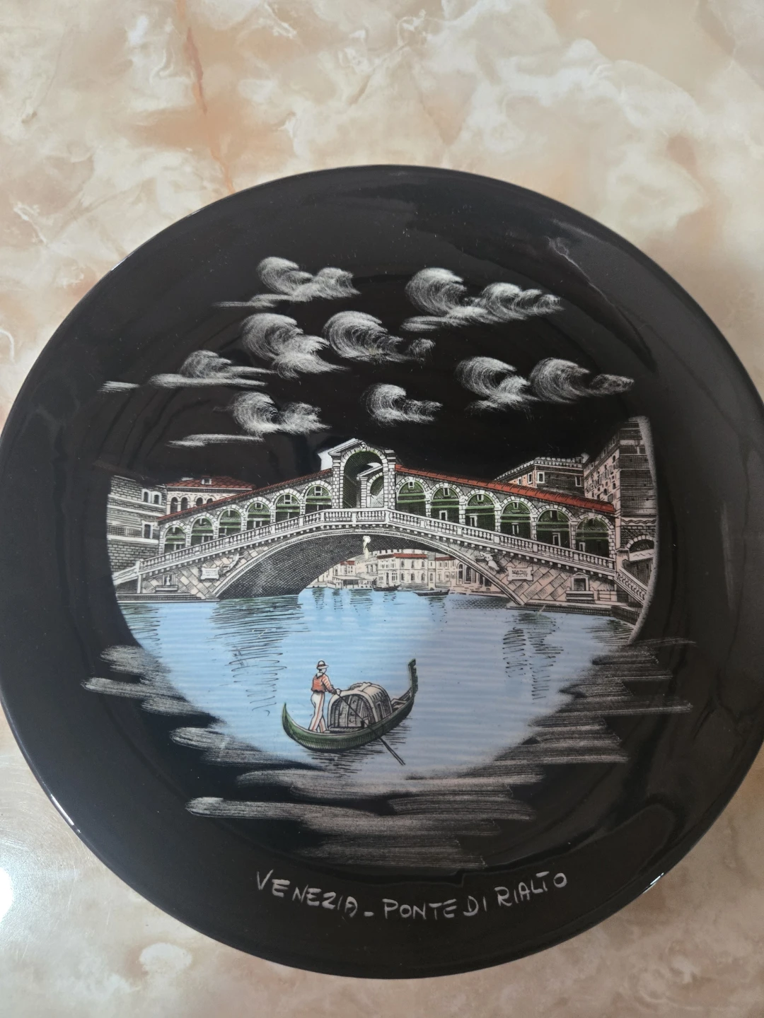 Decorative Plate - Venezia Ponte di Rialto Scene