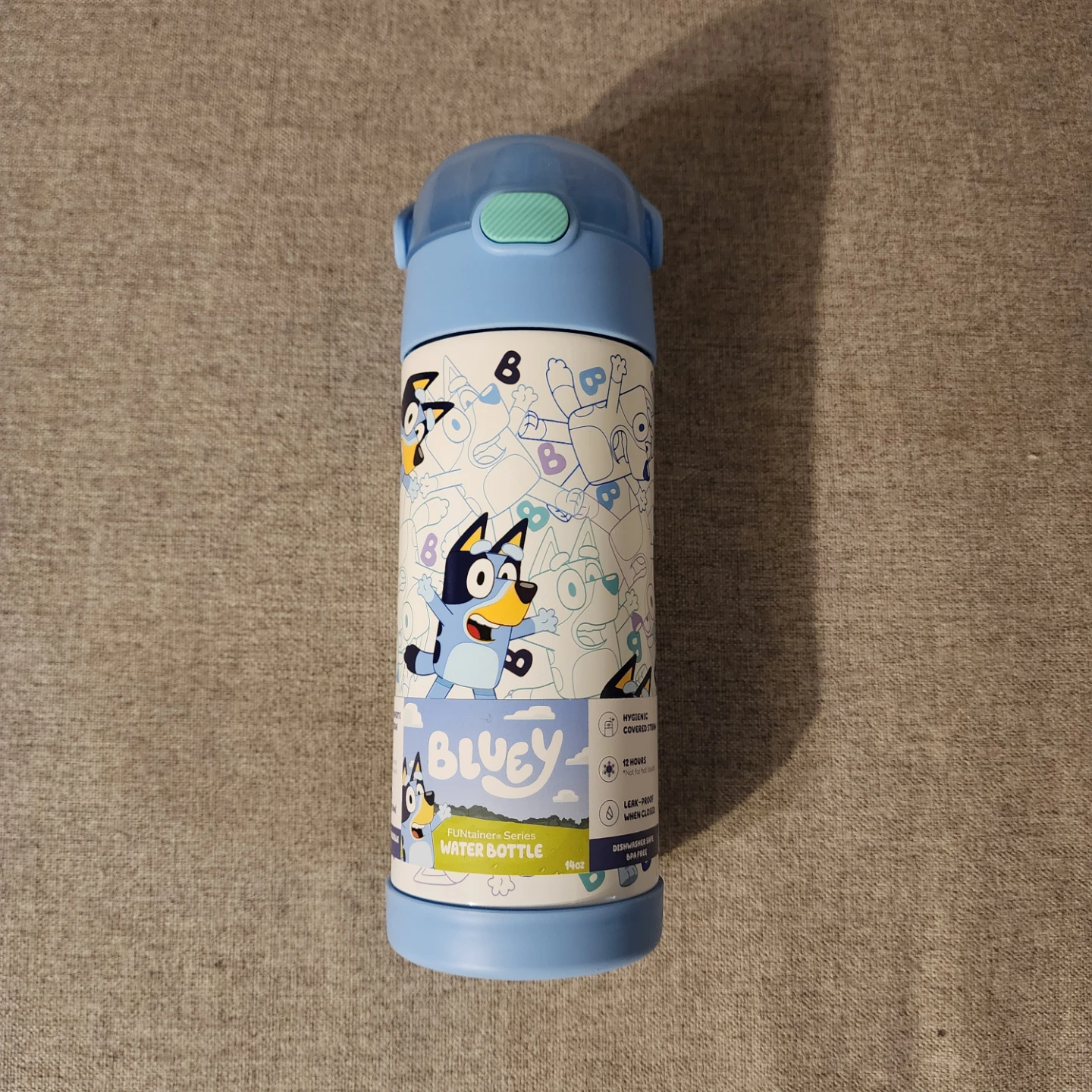 Bluey Funtainer stainless steel vacuum insulated bottle