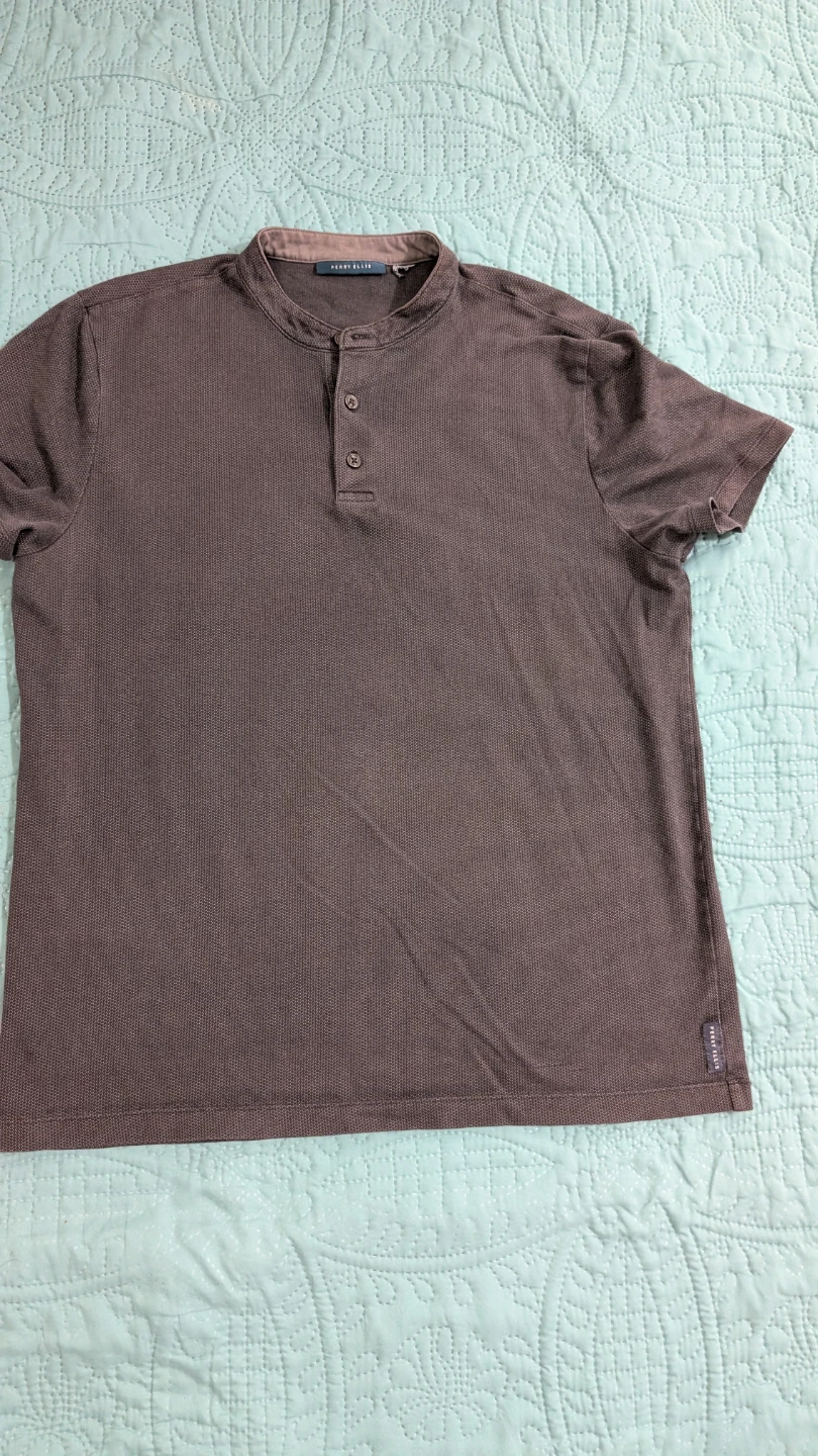 Perry Ellis Men's Henley Shirt