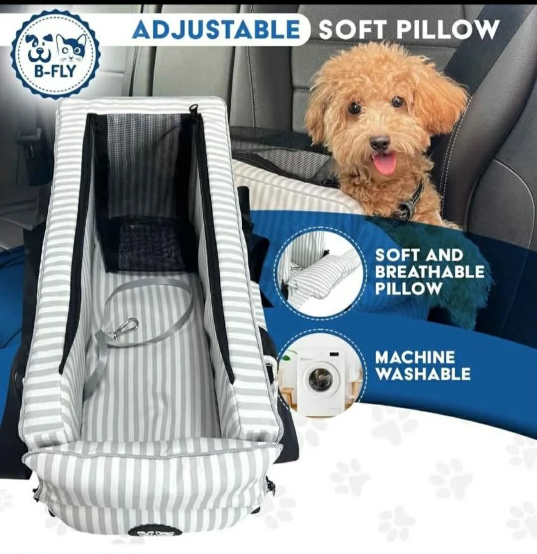 B-FLY Dog car Seats for Small Dogs - with Safety Straps is ... - photo 5