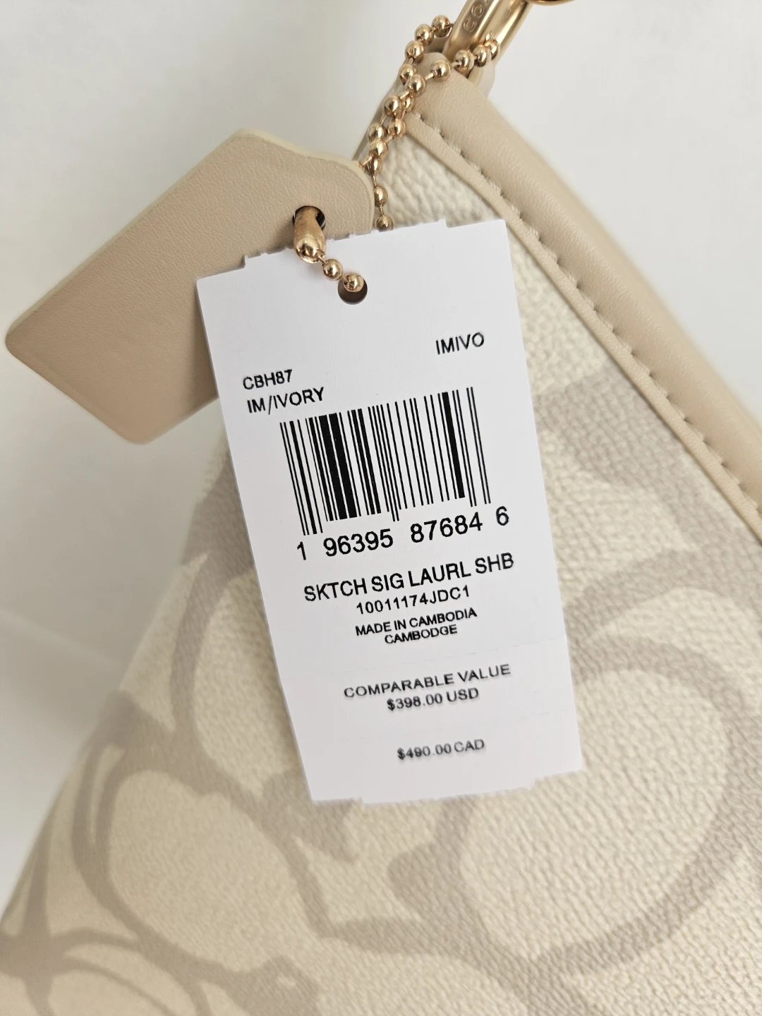 Coach Sketch Sig Laurl Shoulder Bag Ivory - photo 2
