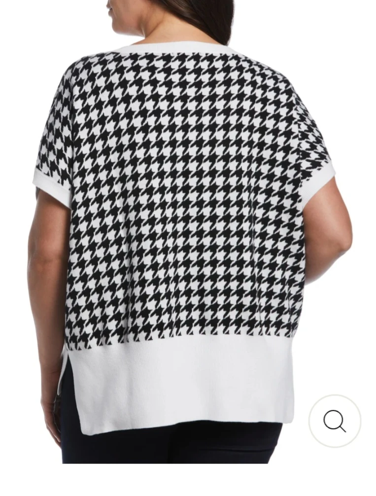 Ella Rafaella Houndstooth Sweater - 3X - photo 2