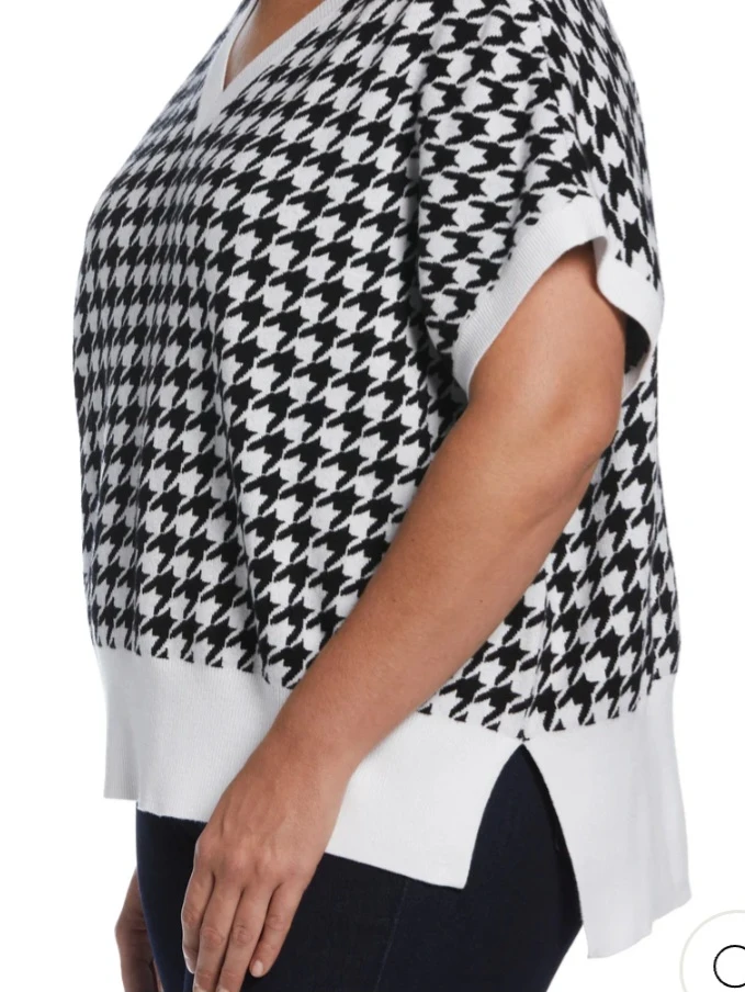 Ella Rafaella Houndstooth Sweater - 3X - photo 3