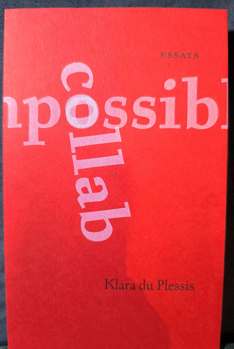 Impossible Collab, Essays by Klara du Plessis