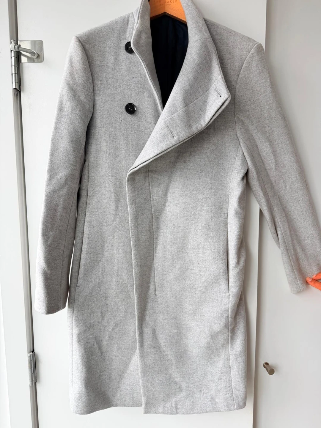 Zara Grey Wool Blend Overcoat - photo 3