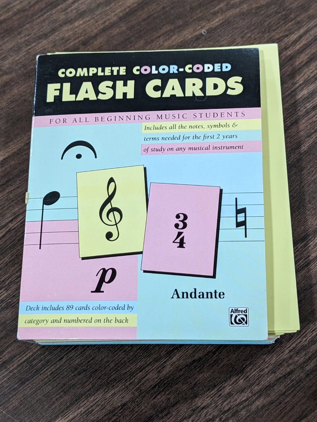 Complete Color-Coded Flash Cards for Music Students