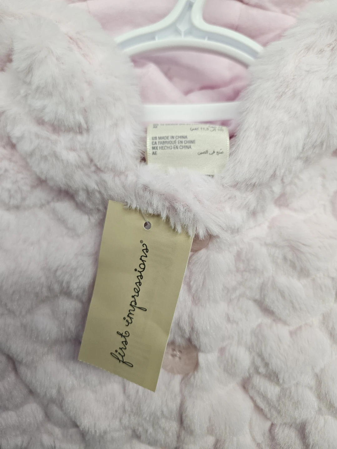 💝 Pink Faux Fur Heart Jacket - 12 Months - photo 2
