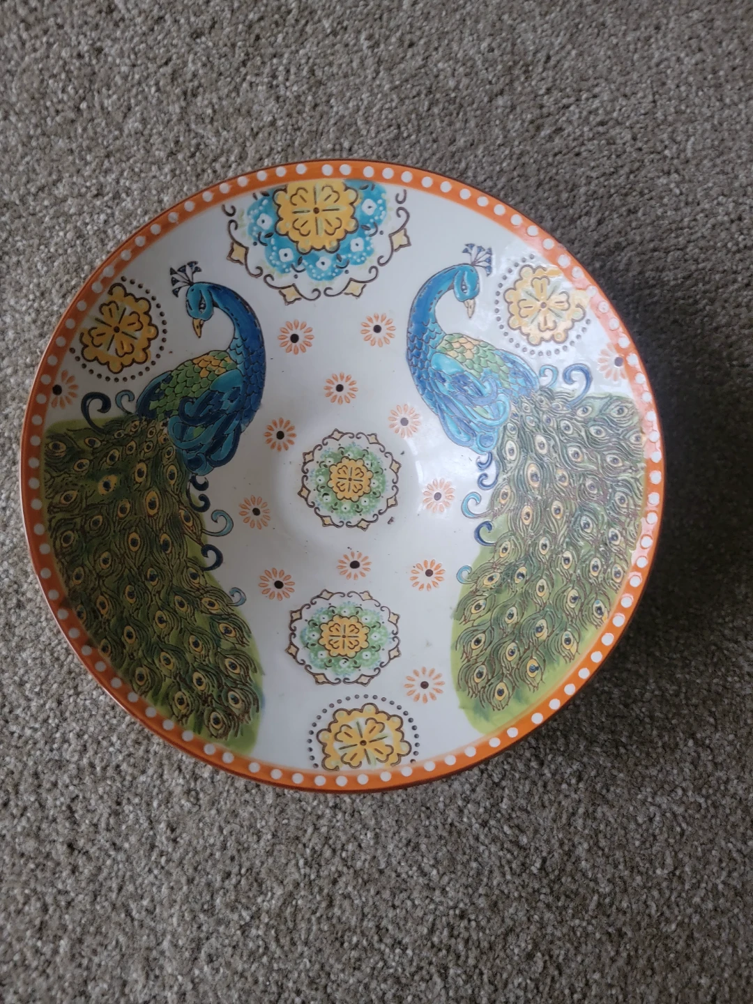 Dutch Wax Peacock Bowl