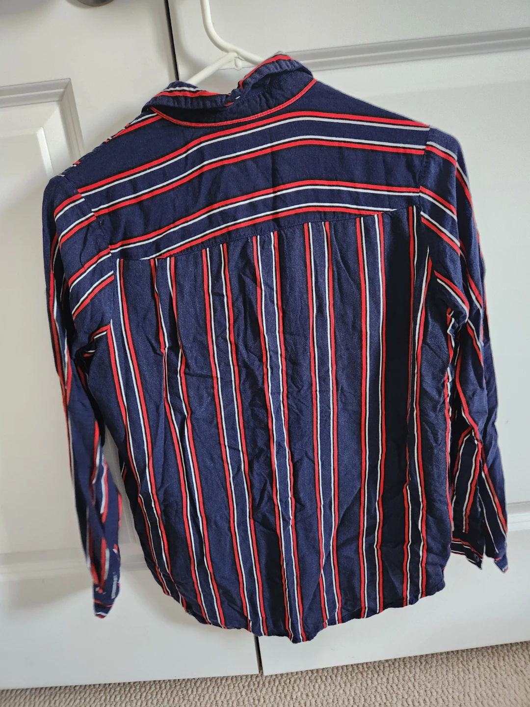 H&M Womens Striped Long Sleeve Button-Up Shirt - photo 4