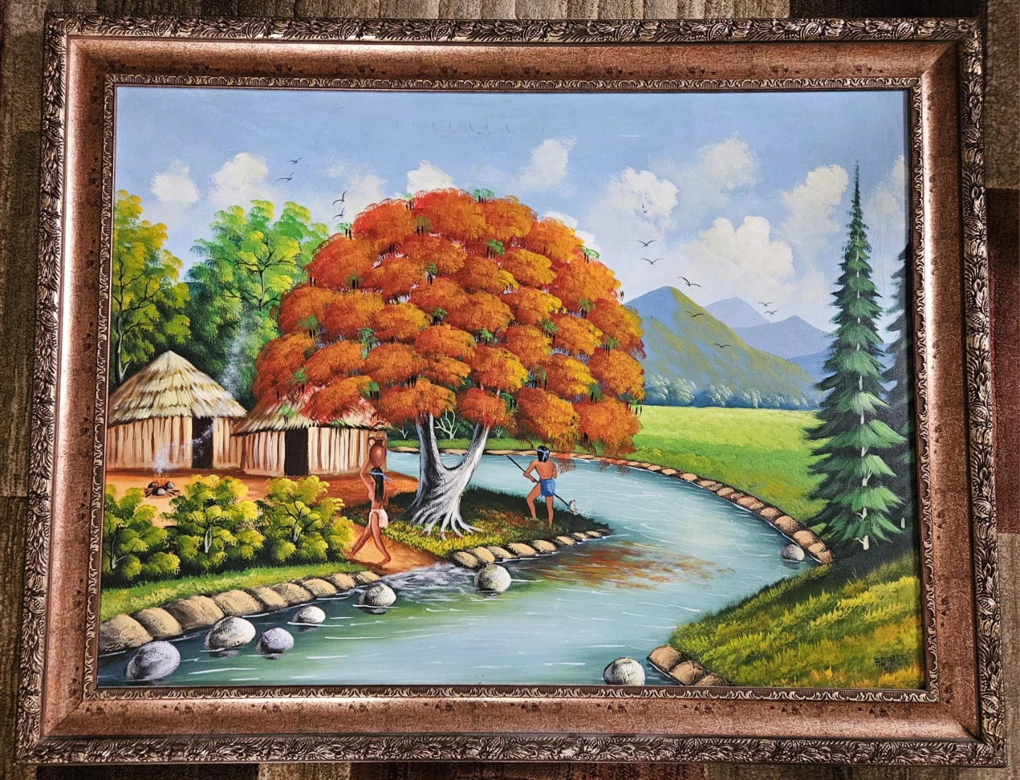 Dominican Republic hand painted art