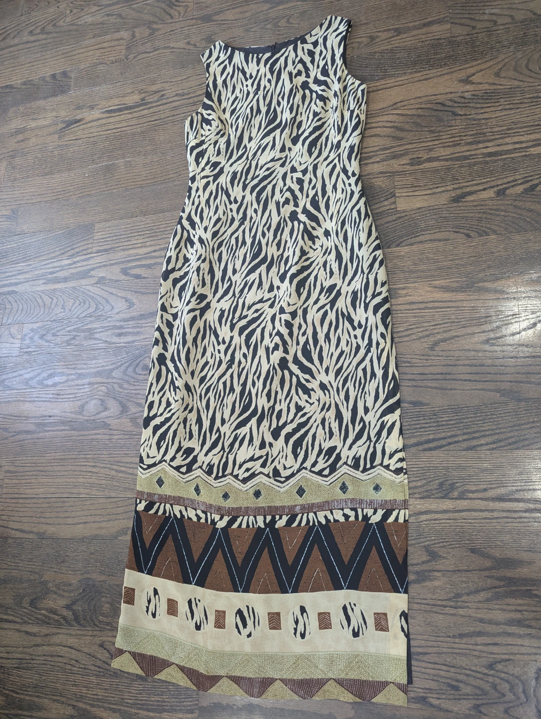 Tessuti Petite Zebra Print Sleeveless Dress Size 4 - photo 2