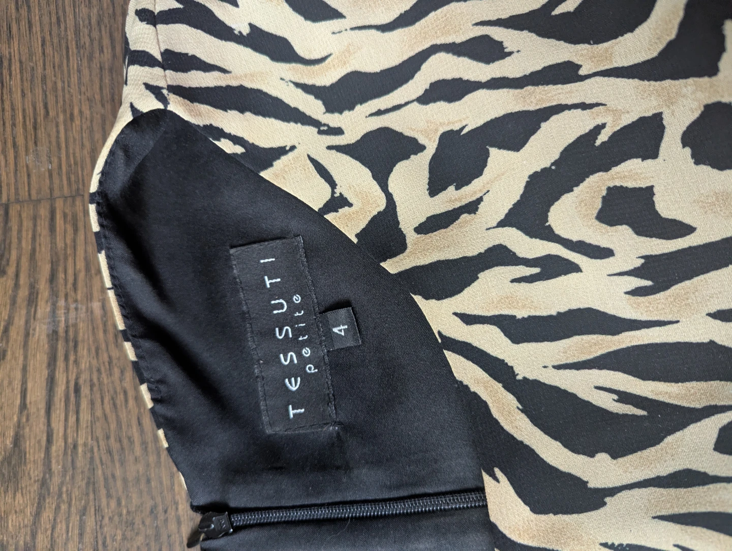 Tessuti Petite Zebra Print Sleeveless Dress Size 4 - photo 3
