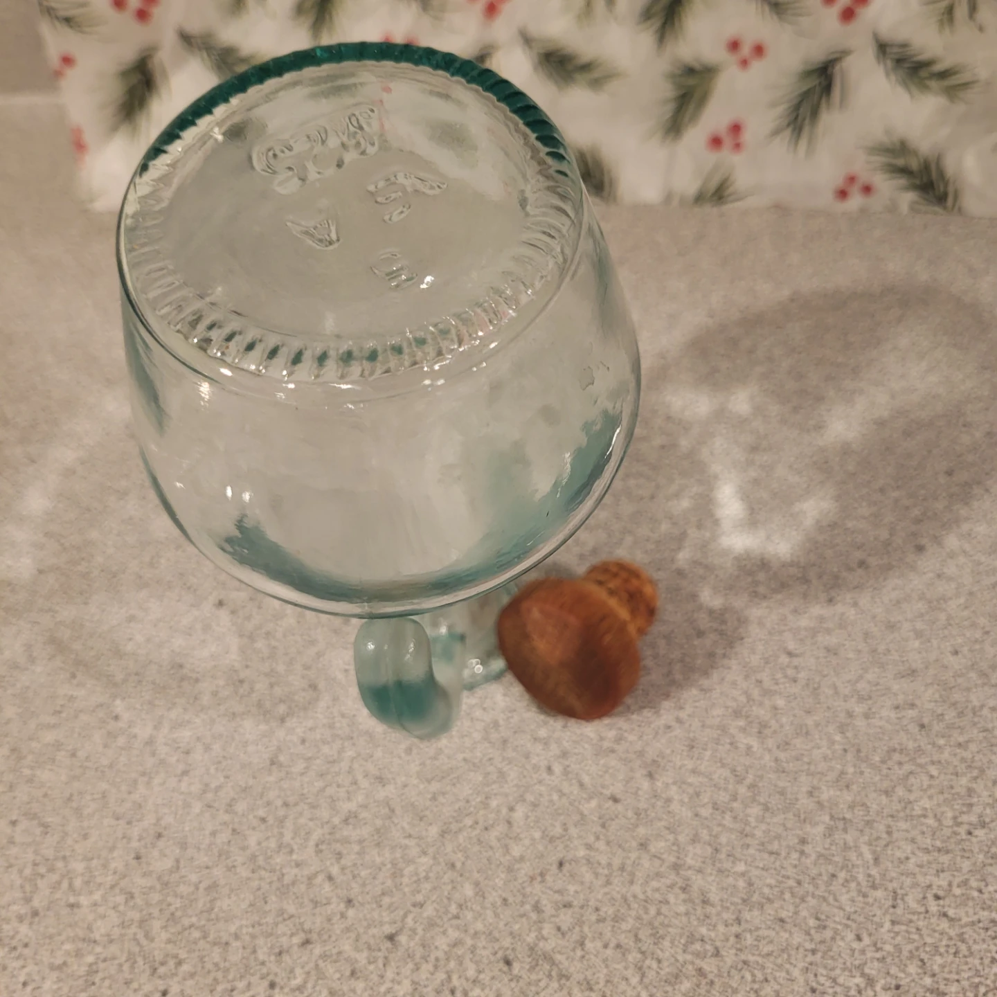 Glass Pitcher with Cork Stopper - photo 3