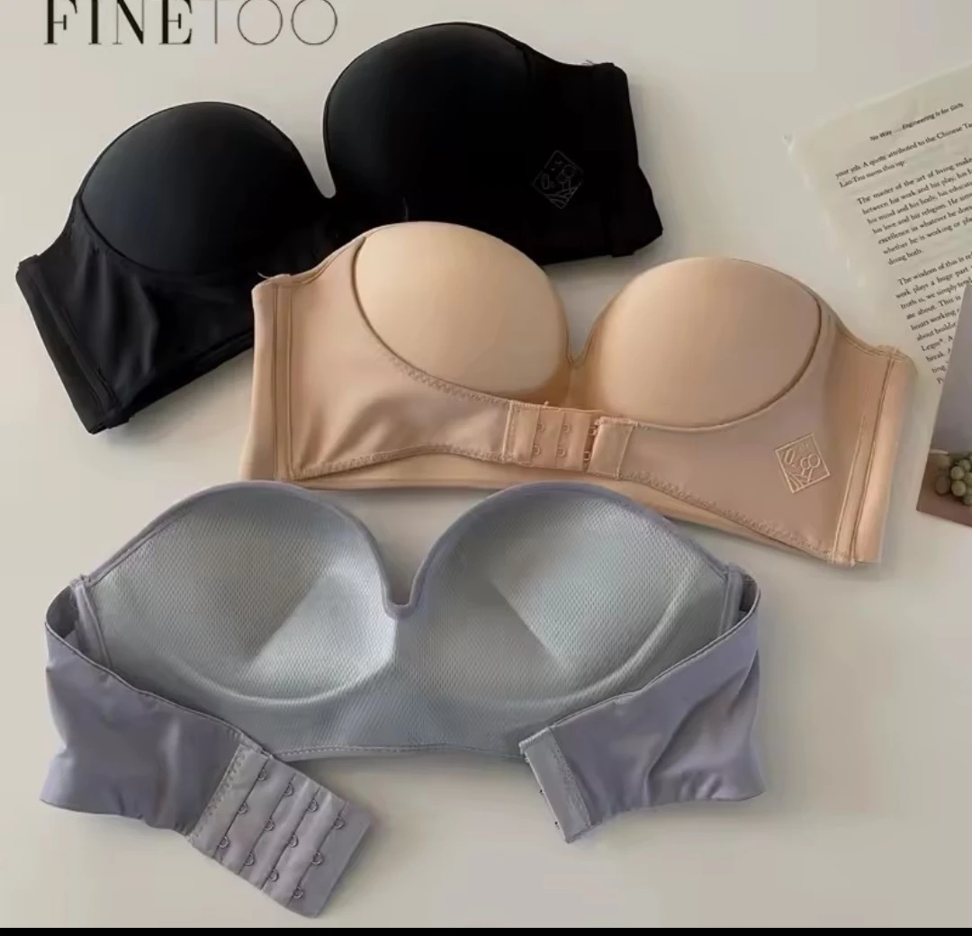 Strapless Bra Set (2 Pack) black and gray - photo 4