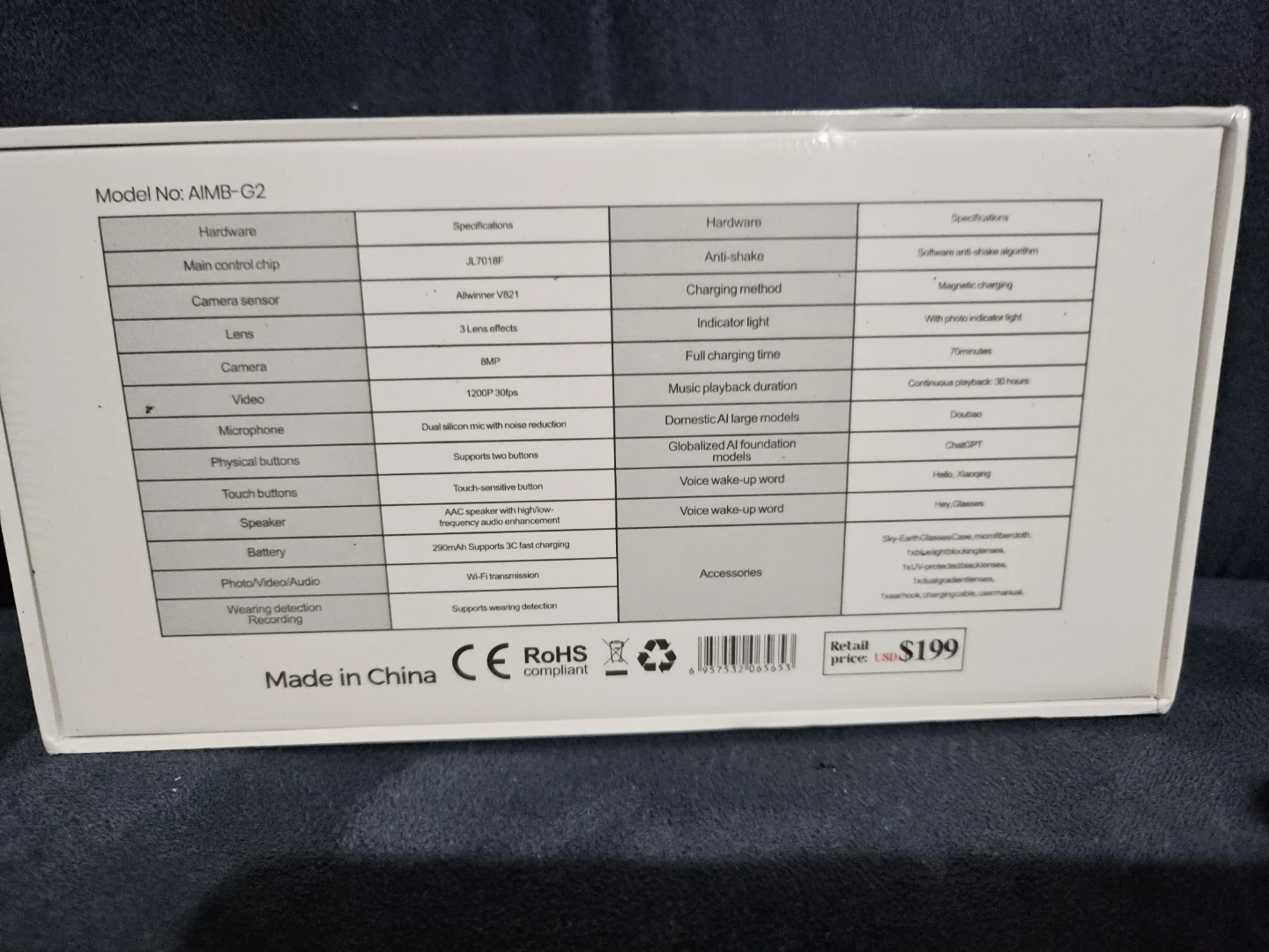 AI Glasses AIMB-G2 - New in Box! - photo 2