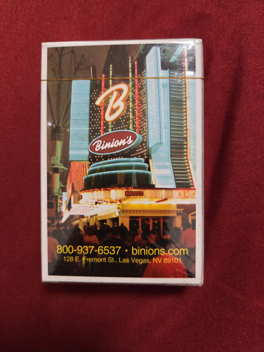 Vintage: Binion's collector Casino Playing Cards & Dice Set
