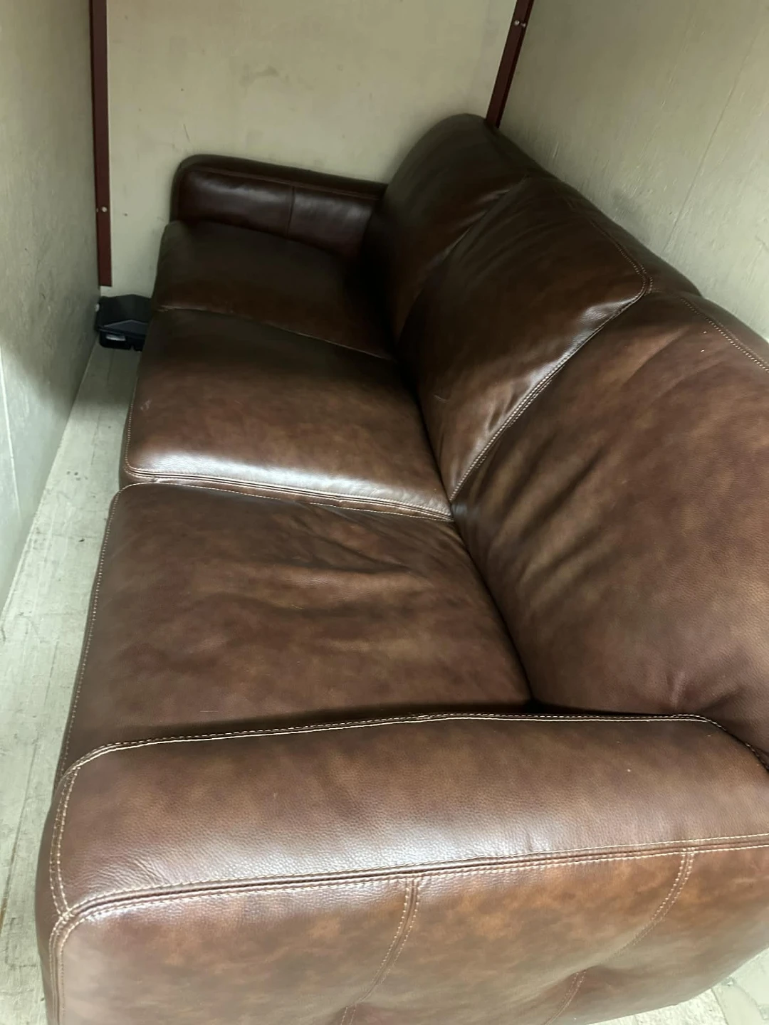 Brown Leather Sofa