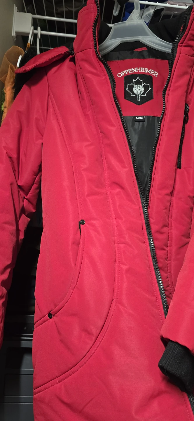 Oppenheimer Red Winter Jacket - Size M/M